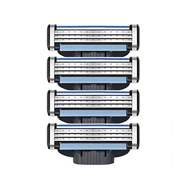 Lames de rasage pour hommes pour lames de rasage mach3 lames de rechange pour lames de rasage manuelles 3 lames de rasage en 