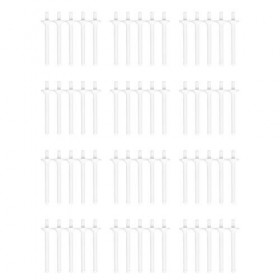 Dciustfhe Lot de 60 bâtonnets applicateurs de cire pour nez, sourcils, nez et épilation