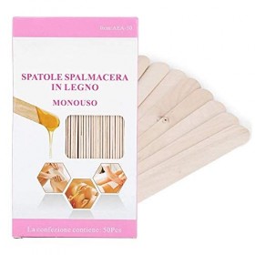 Bâtonnets d Épilation 50 Pièces, Bâton Applicateur De Cire Dépilatoire à Épilation En Bois Jetable, Outil dÉpilation à La S