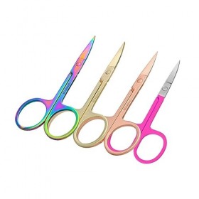 POPETPOP 4 Pièces Ciseaux À Sourcils Professionnels Pour Femmes Sourcils Pince À Épiler Ciseaux À Moustache Pour Hommes Cisea