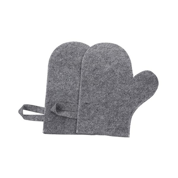 ABOOFAN 2 Pièces Gants De Sauna En Feutre Gants De Bain Exfoliants Gants Pour Enlever Les Peaux Mortes Gants De Bain Sauna Ga