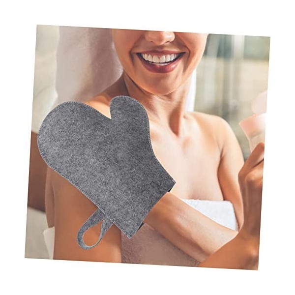 ABOOFAN 2 Pièces Gants De Sauna En Feutre Gants De Bain Exfoliants Gants Pour Enlever Les Peaux Mortes Gants De Bain Sauna Ga