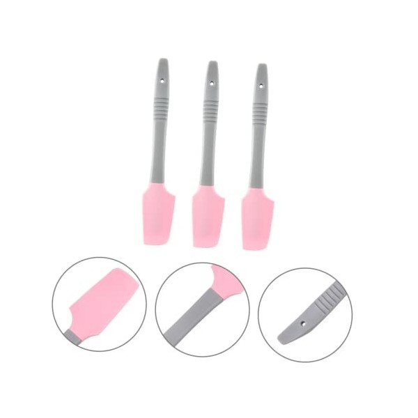 POPETPOP 3 Pièces Spatule De Cire En Silicone Spatule Applicateur En Silicone Spatules Pour LÉpilation Des Sourcils Bâtons D