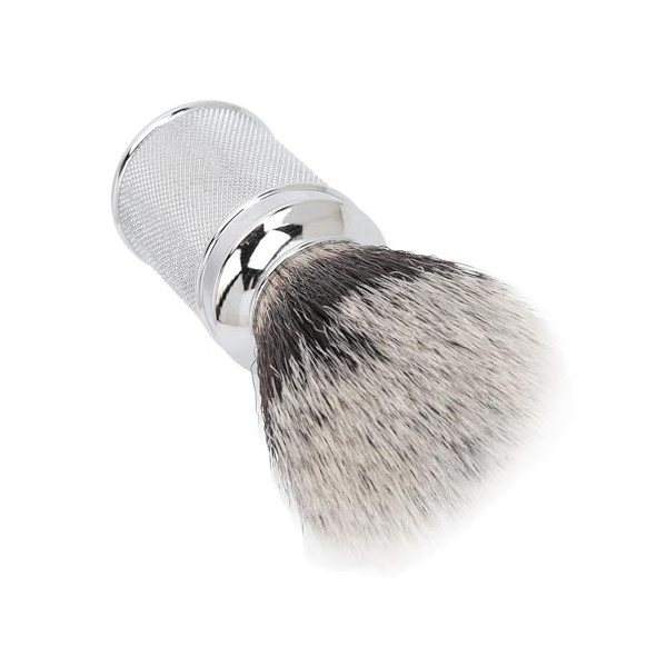 Brosse à Mousser la Barbe, élimination des Résidus Irritation à Séchage Rapide Brosse à Mousser Ergonomique pour Barbier avec