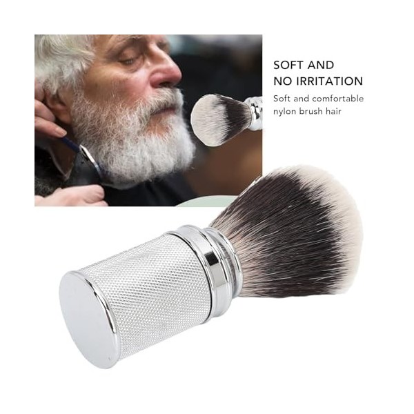 Brosse Moussante pour Barbe, Dissolvant de Résidus à Séchage Rapide, Brosse Moussante Ergonomique pour Salon de Coiffure, Che