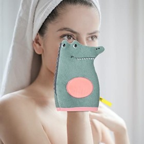 FOMIYES 2 Pièces Serviette De Bain Pour Enfants Mitaines De Douche Pouf Gants De Bain Gants Exfoliants De Bain Gant Exfoliant