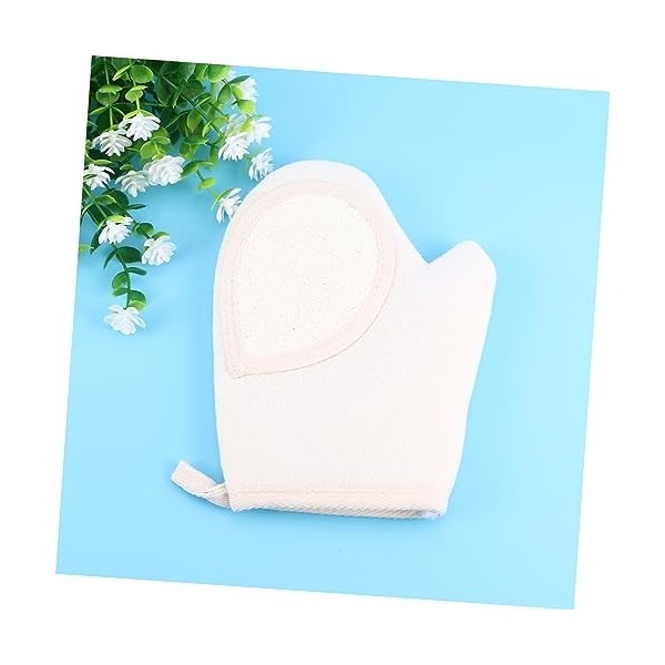 Beaupretty 2 Pièces Gant De Toilette En Luffa Gant De Bain Gants En Luffa Serviette De Douche Arrière Gants De Gommage Mitain