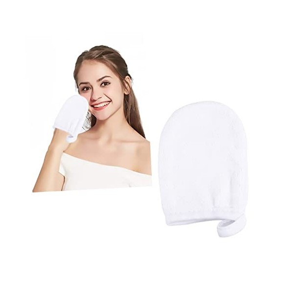 OHPHCALL 3 Pièces Gants De Nettoyage Du Visage Chiffon De Nettoyage Du Visage Débarbouillettes Naturelles Pour Le Visage Serv