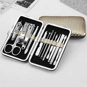 n/a 13pcs / Set multifonctions en acier inoxydable ongles clipsage de beauté outil de beauté Ciseaux de ciseaux à ongles manu