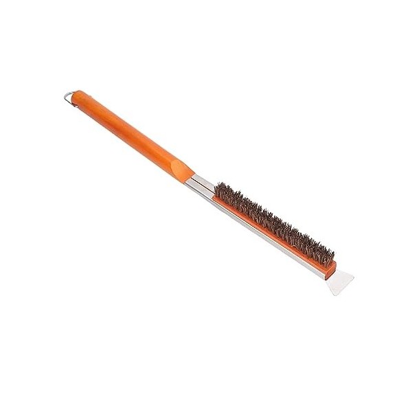 Brosse à Pizza pour Four à Pizza, Outil de Brosse à Manche Tenace de Pouce pour Ultimaate à Long Manche, Brosse Domestique po