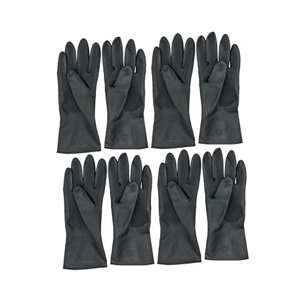 DOITOOL 4 Paires De Gants Pour Coloration Des Cheveux Gants De Protection Gants De Ménage Gants De Sécurité Uniforme De Teint