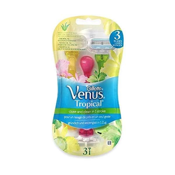 Venus Gillette Tropical 3S Disposable Razors