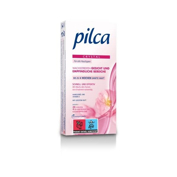 Pilca Lot de 20 Bandes de Cire Froide pour Le Visage