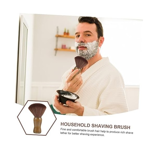 minkissy 1 PC Brosse À Barbe Pour Hommes Rasoir Pour Hommes Rasage Hommes Rasoirs Homme Rasoir Moustache Brosse Beauté Blaire