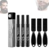 Elmyse Lot de 3 stylos de remplissage de barbe étanches pour homme - Longue durée avec des résultats naturels - Noir naturel