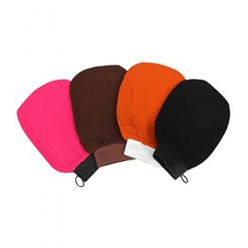 FRCOLOR Lot de 4 éponges à vaisselle pour femme - Gant exfoliant pour femme - Éponge exfoliante - Gant de bain - Gant de bain