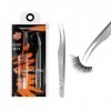 STALEKS PRO Pince professionnelle pour extension de faux cils en acier inoxydable Expert 40/11