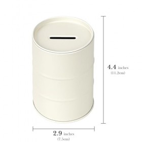 Linkidea Boîte de rangement en métal pour lames de rasoir, pour ranger les lames usagées blanc 