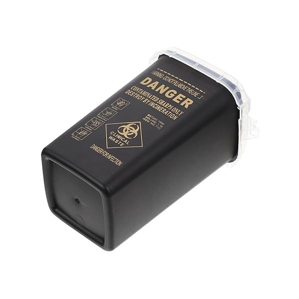 NIYANGLE Boîte De Rangement Pour Objets Tranchants Conteneur DÉlimination Des Objets Tranchants Seau De Collecte De Petites 