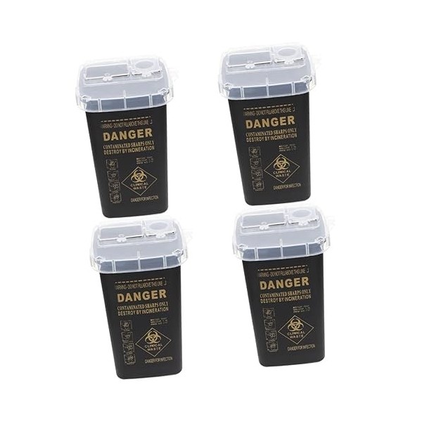 NIYANGLE Boîte De Rangement Pour Objets Tranchants Conteneur DÉlimination Des Objets Tranchants Seau De Collecte De Petites 