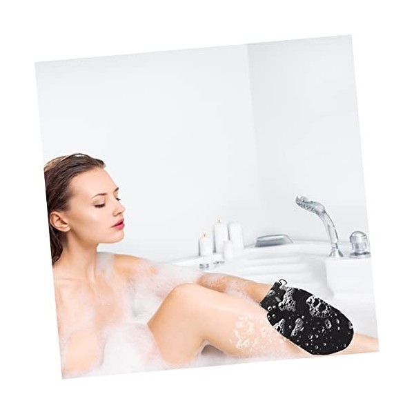 KOMBIUDA 2 Pièces Gants De Bain Serviette De Bain Gants Nettoyants Pour Le Bain Exfoliant Gant De Douche Tampon à Récurer Pou