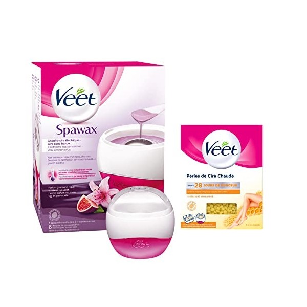 Veet - Perles de Cire Chaude à la Cire dAbeille, pour Appareil Electrique Epilation - 230g Lot de 2 