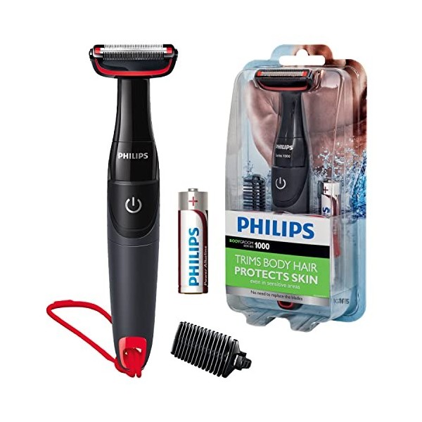 Philips BG105/10 Tondeuse corps Series 1000 avec outil de protection de la peau