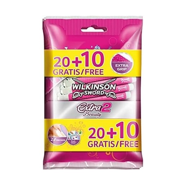 Wilkinson extra 2 Beauty rasoirs 20 + 10 gratis