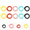 POPETPOP 10Pcs Silicone Ciseaux Rings Doigt Coup de Coiffure Ciseaux Ciseaux Ciseaux Thumb Bague Grips Inserts pour Ciseaux d