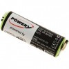 Powery Batterie pour Rasoir, Tondeuse à Cheveux Moser ChroMini 1591, 1591B, 1,2V, NiMH [ Batterie pour appareils électroménag