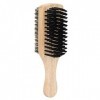 Brosse à Barbe pour Homme, Brosse à Barbe avec Manche en Bois Brosse à Barbe Double Face pour Homme pour Nettoyage de Moustac