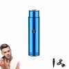 Mini rasoir électrique portable, Rasoir electriques hommes, Rasoir electrique lavable de poche, Rasoir rotatif rechargeable p