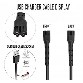 Kaynway Chargeur câble USB pour Wahl Tondeuse Cheveux Compatible avec Wahl Magic Clip Senior Detailer Super Taper Cordless Cl