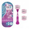 Venus Gillette Comfortglide Spa Breeze Rasoir pour femmes avec 3 lames de rasoir