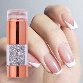 Voiakiu Tampon en Silicone pour Nail Art | Estampe à Ongles française - Ensemble doutils de Timbre à lhuile de Tampon franç