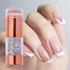 Voiakiu Tampon en Silicone pour Nail Art | Estampe à Ongles française - Ensemble doutils de Timbre à lhuile de Tampon franç