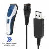 2pcs Câble de Chargeur de Rasoir USB Remplacement Compatible avec Wahl Color Pro 9649 Tondeuses sans fil Cordon dalimentatio