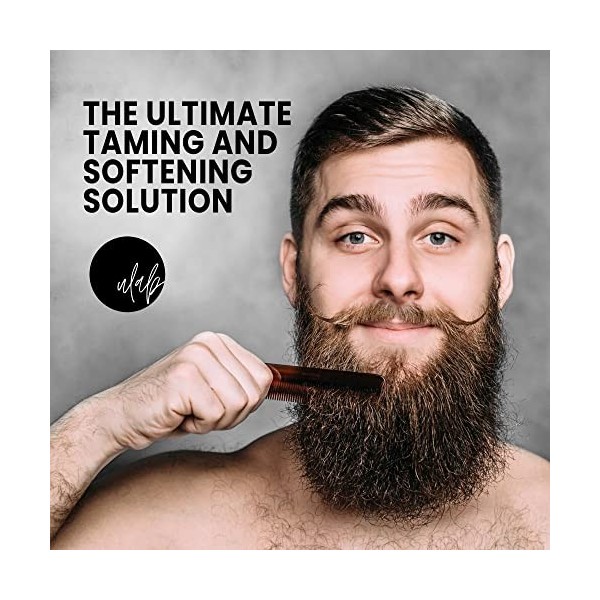 Baume à barbe Gorilla par uLab - Produit de toilettage de qualité supérieure pour homme avec huile dargan, huile de jojoba e