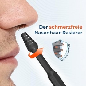 Silkslide Pro coupe poil nez | Eliminez les poils de nez avec rasoir nez en douceur, profondeur et en sécurité | Lames de qua
