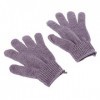 Guoyy 2Pcs Douche Gants De Bain Exfoliant Loofah Corps Gommage Lavage Peau Massage Spa violet 