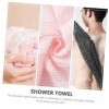 POPETPOP 2 Pièces Serviette De Bain Pour Hommes Douche Épurateur Serviette Douche Luffa Gant Bain Corps Nettoyage Serviette D