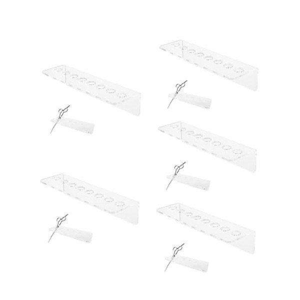 POPETPOP Ciseaux De Coiffure Stand Cubby Étagère De Rangement Stand De Stockage Cheveux Organisateur Coiffeur Cisaillement Ra