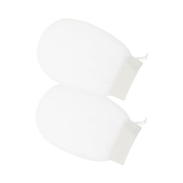 DRESSOOS 2 Pièces Gants De Bain Gant De Spa De Massage Mitaines De Bain Gants De Toilette en Microfibre Gant Exfoliant Gant D