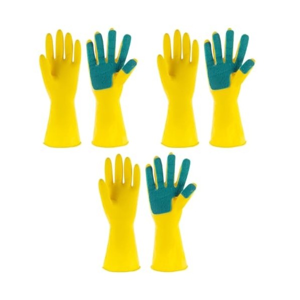 Mobestech 1 Paire De Gants De Jardinage En Latex Gants De Cuisine En Latex Gants De Lessive Gants De Vaisselle De Cuisine Gan