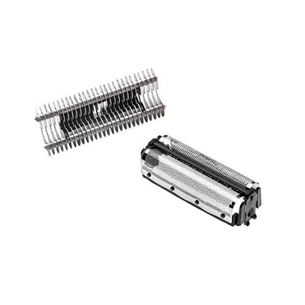 vhbw Set de 2x pièces remplacement pour Remington SP-61, SP-62 pour rasoir électrique - Grille + couteaux, noir/argent