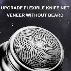 lmoikesz Rasoir pour hommes étanche pratique et pratique Portable rasoir électrique métal visage barbe rasoirs charge cadeaux