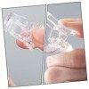 minkissy 1 lot de pochoirs transparents pour nail art en gel blanc - Pour faux ongles transparents - Clips en cristal - Kit d