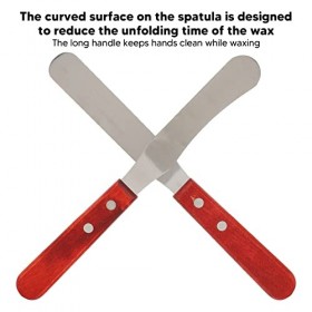 Spatules à Cire, Spatules à Cire En Acier Inoxydable Droites, Bâtons Applicateurs De Cire Pour le Corps, Applicateur De Cire 