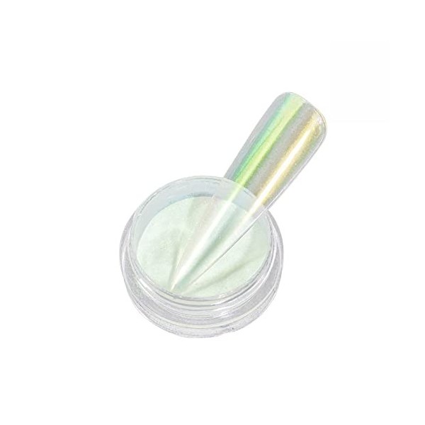 Poudre de néon pour ongles Couleur de poudre arc-en- Poudre transparente de glace Poudre de Poudre de miroir super flash Conv