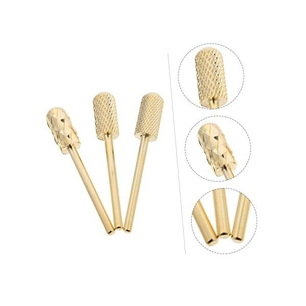 minkissy Lot de 3 forets à ongles en silicone pour vernis à ongles - Forets à ongles - Forets pour extensions dongles - Acce